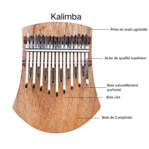 geco kalimba in canfora - 17 note