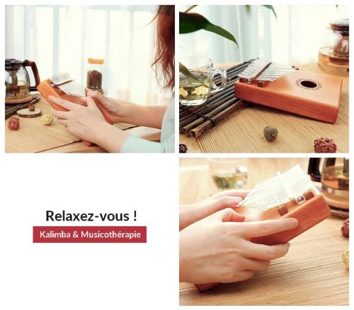 [Kit Complet] Kalimba en Acajou 17 notes - Acheter Kalimba artisanal - Thekalimba ❤️️