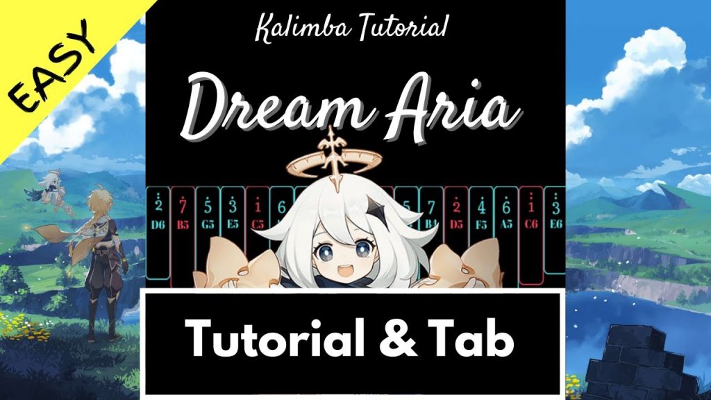 Genshin Impact Main Theme / Intro - Dream Aria | Kalimba Tutorial & Tab (Easy)