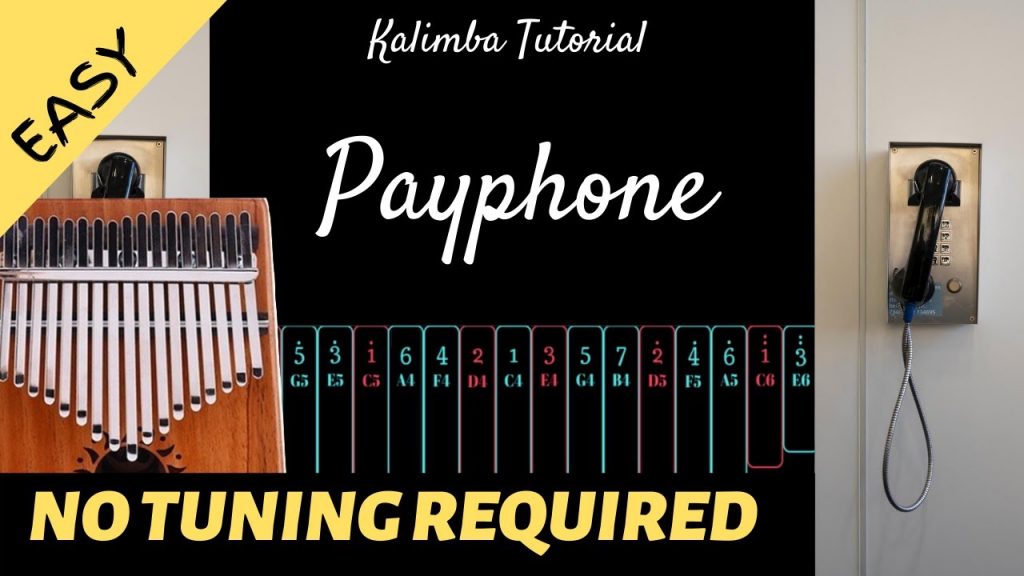 Payphone  - Maroon 5  ft. Wiz Khalifa  | Kalimba Tutorial (Easy)
