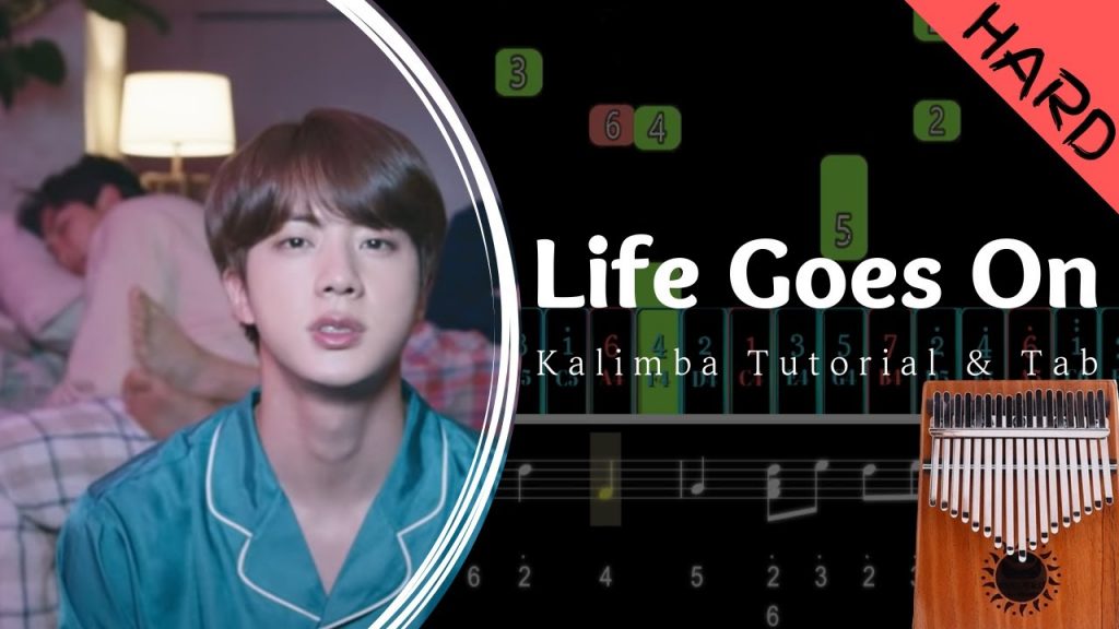 Life Goes On - BTS | Kalimba Tutorial with Tab (Hard)