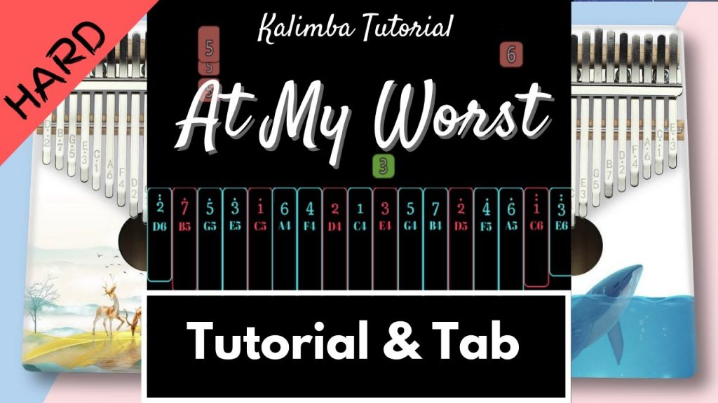 At My Worst - Pink Sweat$ | Kalimba Tutorial & Tab (Hard)