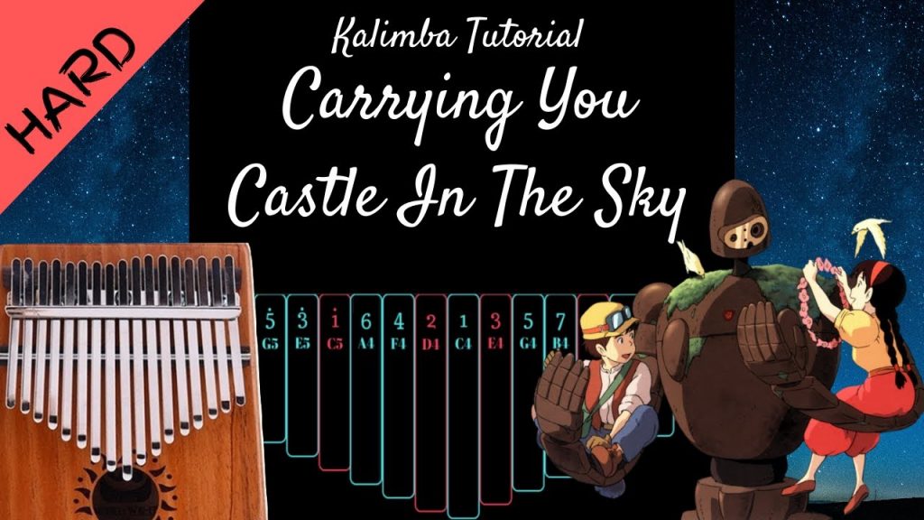 Carrying You - Laputa: Castle In the Sky | Kalimba Tutorial (Hard)