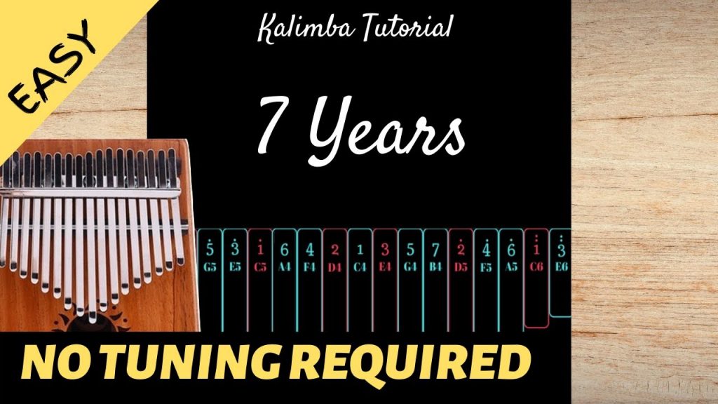 7 Years  - Lukas Graham | Kalimba Tutorial (Easy)