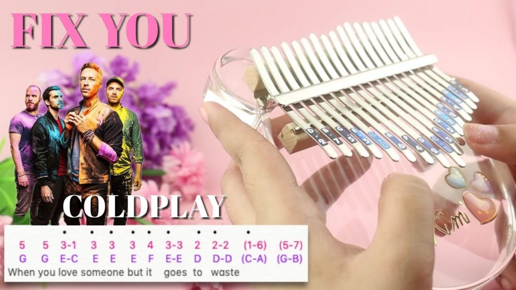 Coldplay - Fix You | Kalimba Cover with Tabs ♡