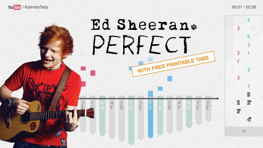 Ed Sheeran - Perfect | Kalimba Tabs