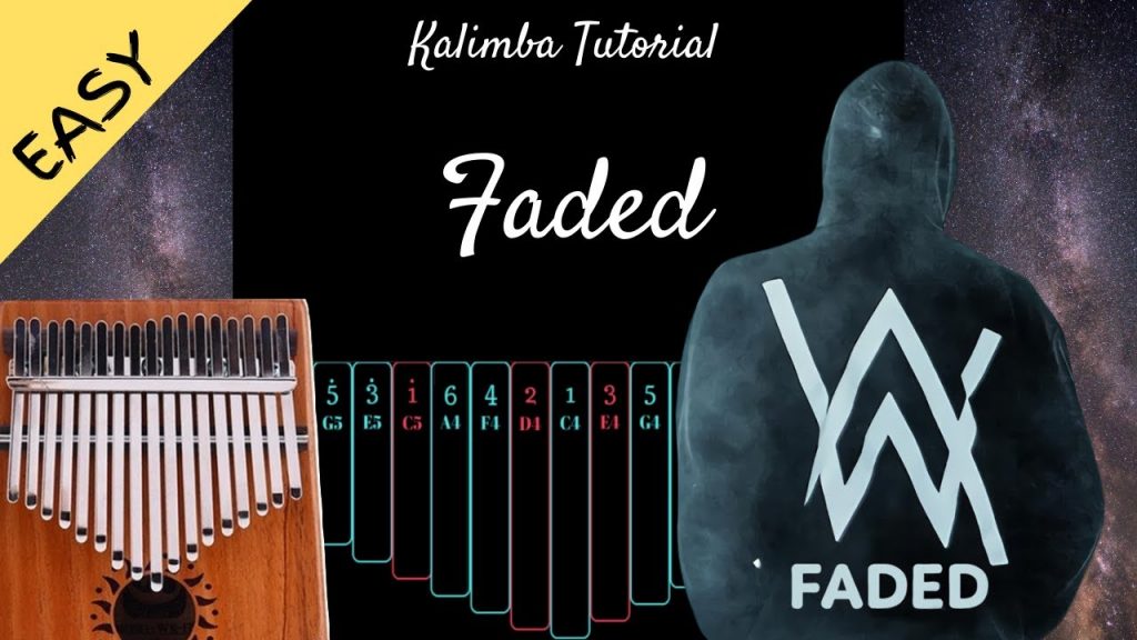 Faded - Alan Walker  | Kalimba Tutorial (Easy)
