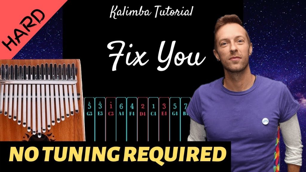 Fix You - Coldplay | Kalimba Tutorial (Hard)