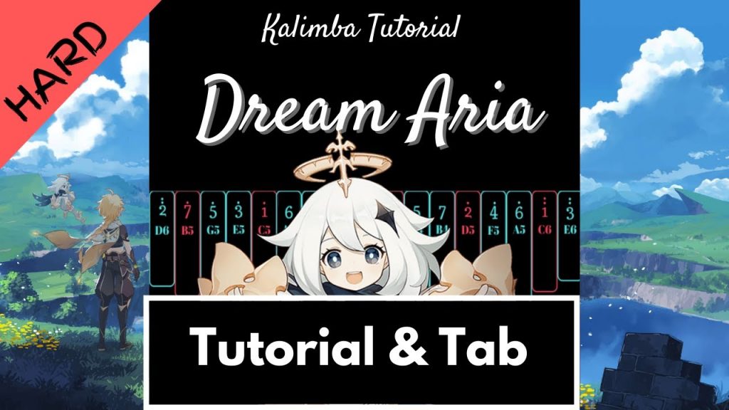 Genshin Impact Main Theme / Intro - Dream Aria | Kalimba Tutorial & Tab (Hard)