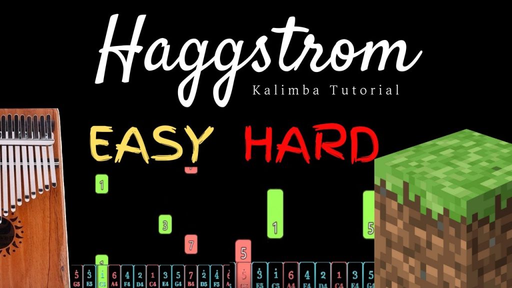 Haggstrom - C418 (Daniel Rosenfeld) from "Minecraft"| Kalimba Tutorial (Easy & Hard)