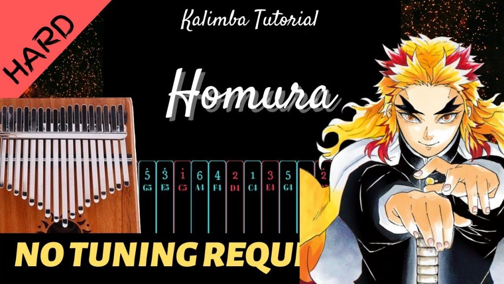 Homura 炎  - LiSa | Kalimba Tutorial (Hard)