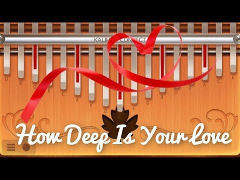How Deep Is Your Love - Kalimba Tutorial | Easy