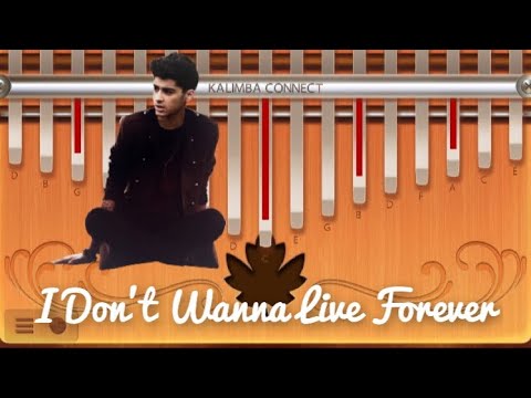 I Don’t Wanna Live Forever - Kalimba Tutorial | Easy