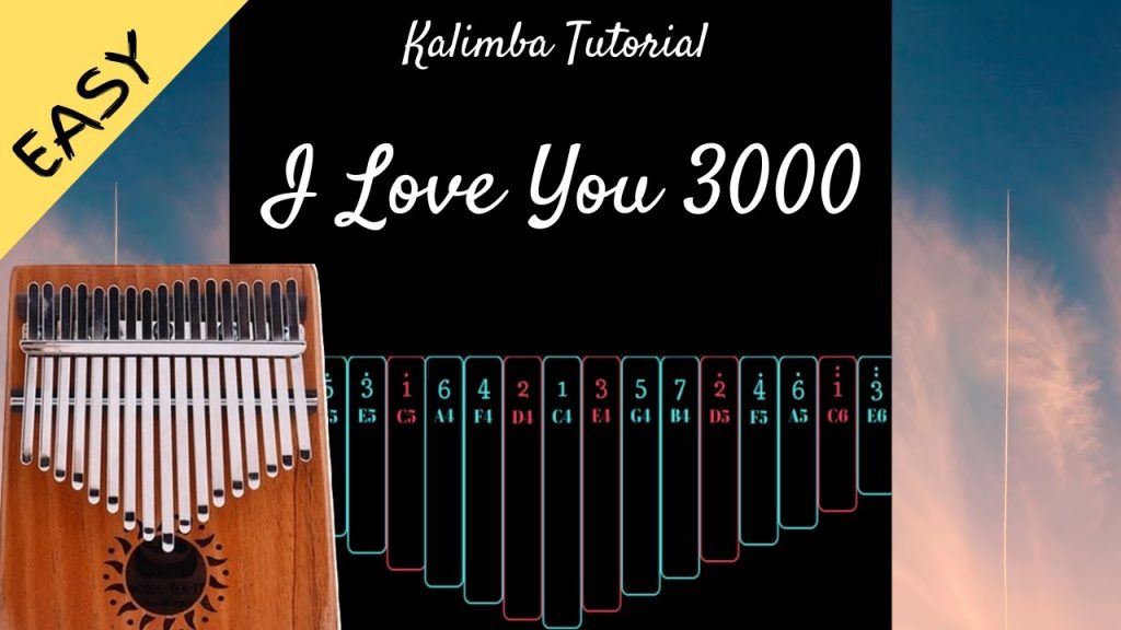 I Love You 3000 - Stephanie Poetri | Kalimba Tutorial (Easy)