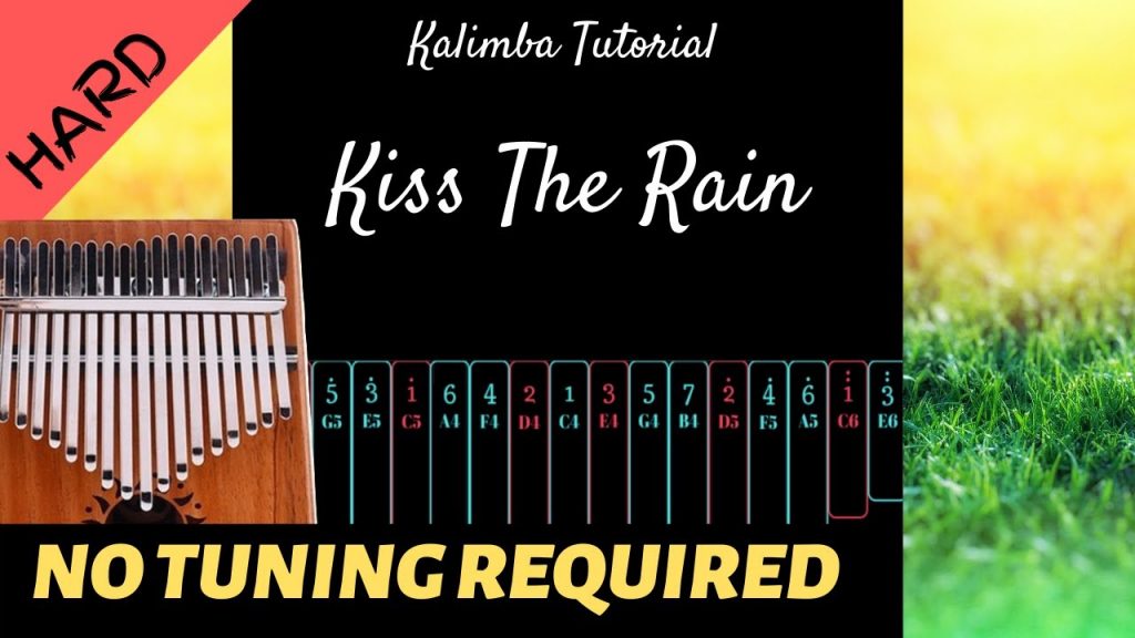 Kiss The Rain - Yiruma | Kalimba Tutorial (Hard)