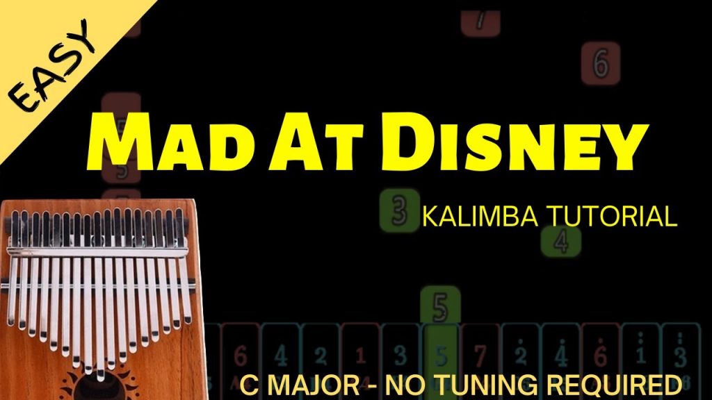 Mad at Disney - salem ilese | Kalimba Tutorial (Easy)