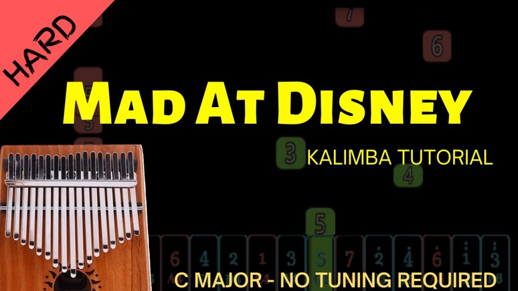 Mad at Disney - salem ilese | Kalimba Tutorial (Hard)