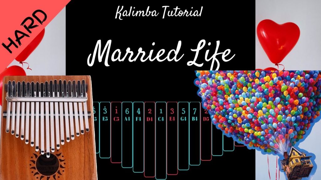 Married Life from "Up" | Kalimba Tutorial (Hard)