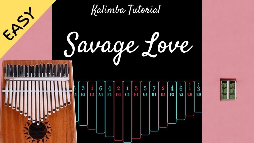 Savage Love - Jason Derulo & Jawsh 685 | Kalimba Tutorial (Easy)