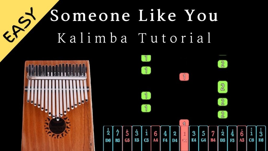 Someone Like You - Adele | Kalimba Tutorial (Easy)