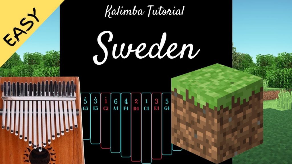 Sweden - C418 | Kalimba Tutorial (Easy)