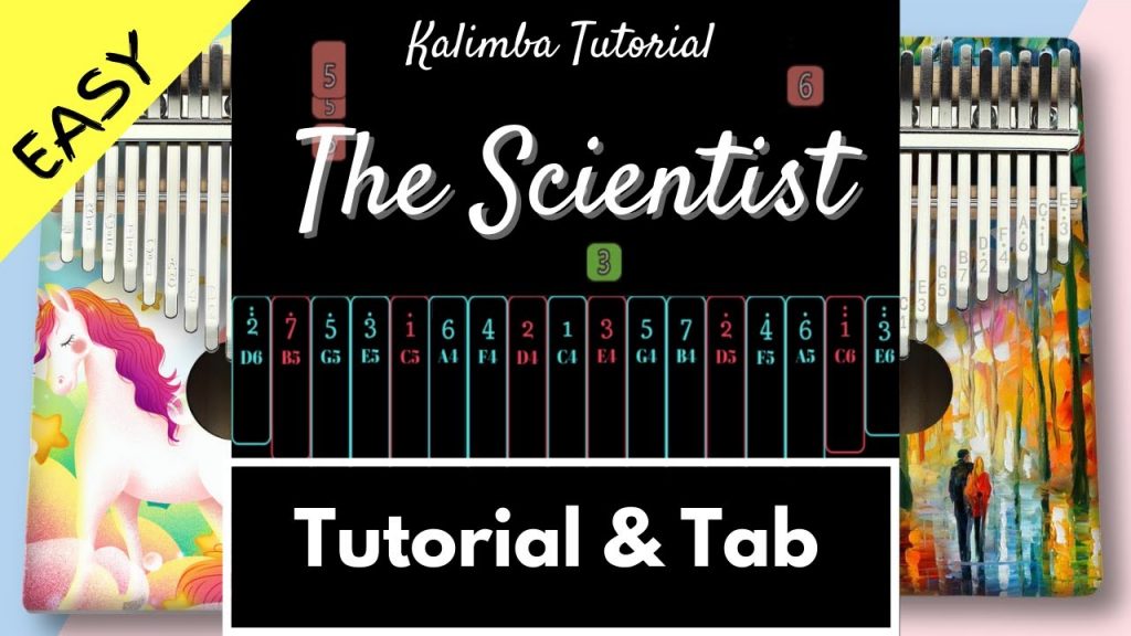 The Scientist - Coldplay | Kalimba Tutorial & Tab (Easy)