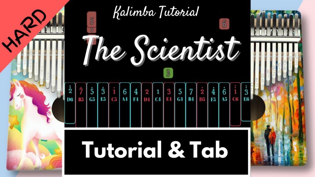 The Scientist - Coldplay | Kalimba Tutorial & Tab (Hard)