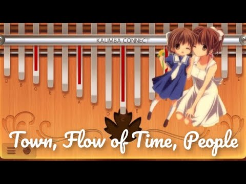 Town, Flow of Time, People - Kalimba Tutorial | Easy
