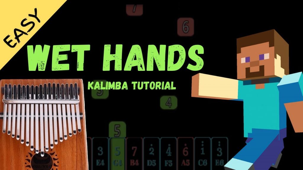 Wet Hands - C418 | Kalimba Tutorial (Easy)