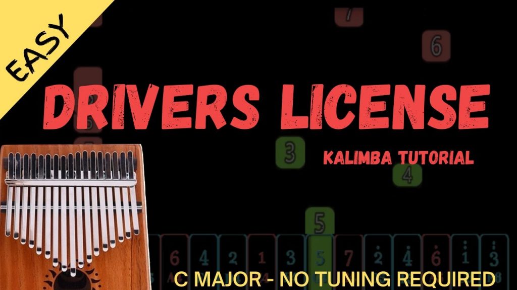 drivers license - Olivia Rodrigo | Kalimba Tutorial (Easy)