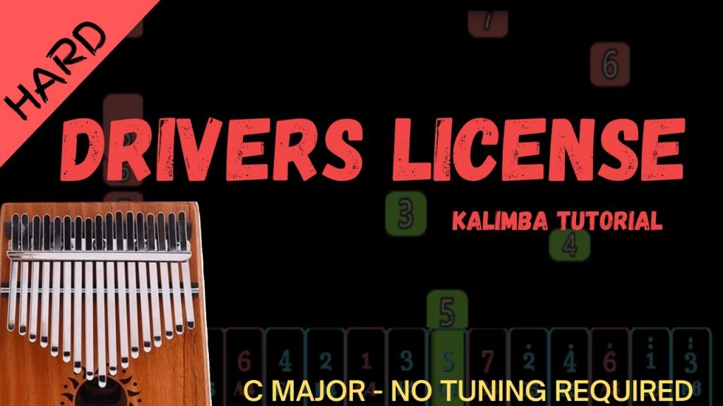 drivers license - Olivia Rodrigo | Kalimba Tutorial (Hard)