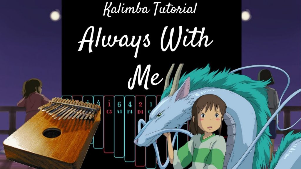 【EASY Kalimba Tutorial】 Always With Me from Spirited Away