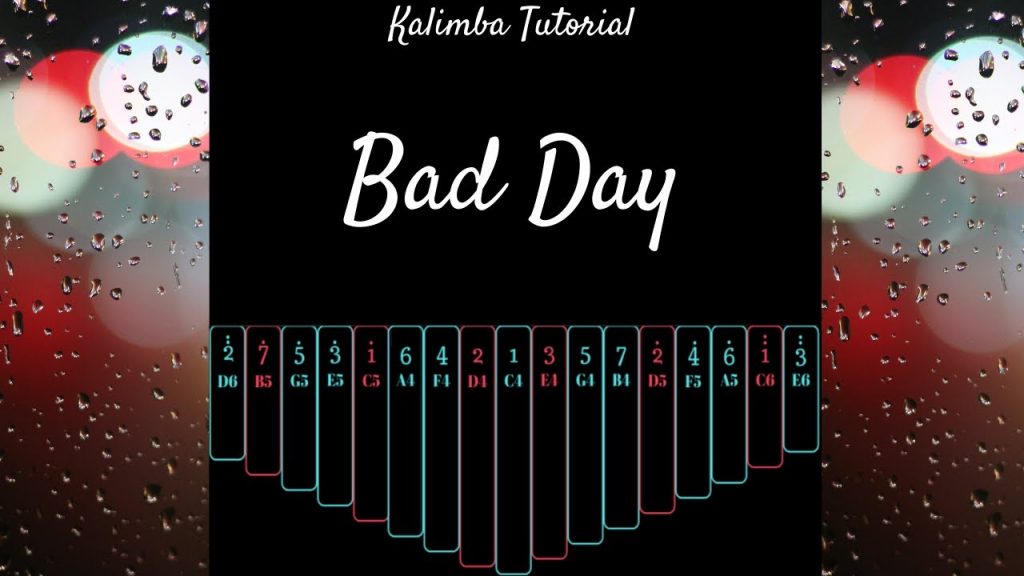 【EASY Kalimba Tutorial】 Bad Day by Daniel Powter