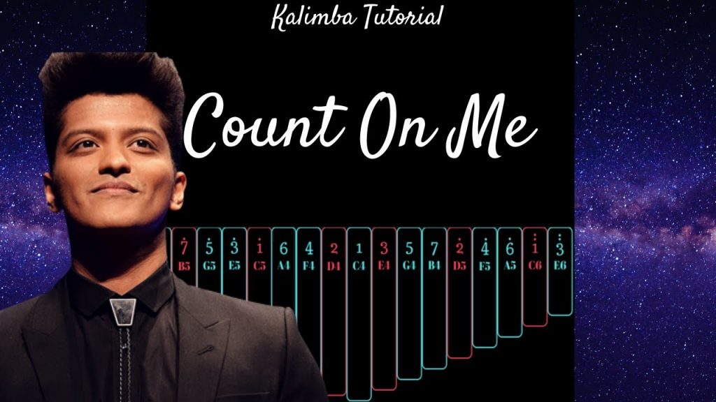 【EASY Kalimba Tutorial】 Count On Me by Bruno Mars