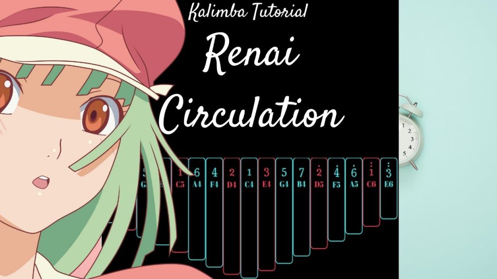 【EASY Kalimba Tutorial】 Renai Circulation 恋愛サーキュレーション from "Bakemonogatari"