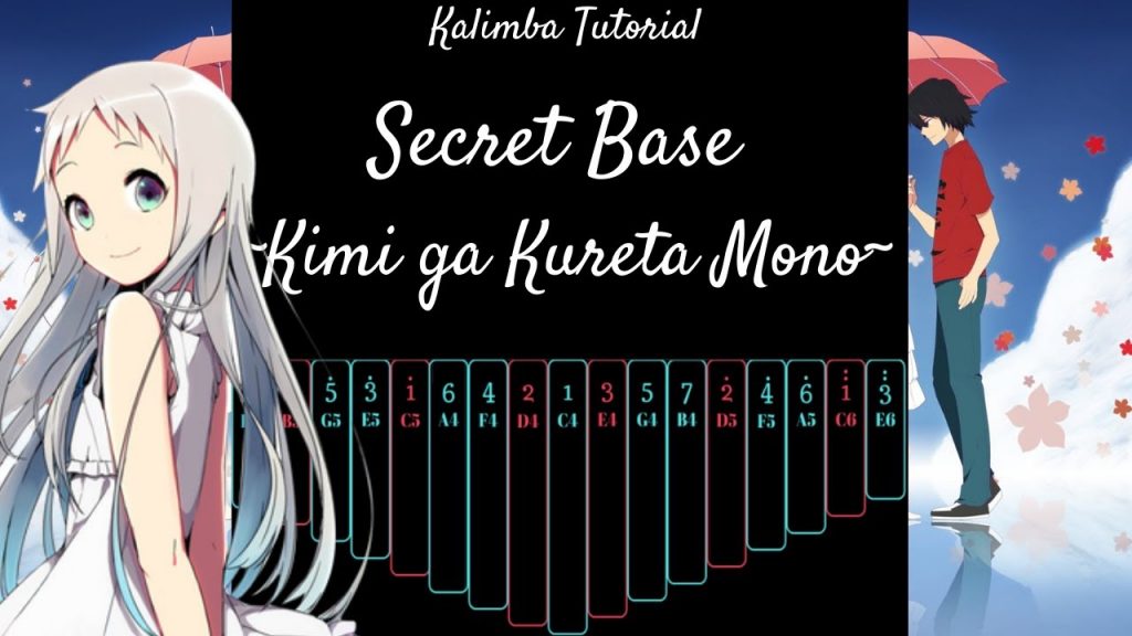 【EASY Kalimba Tutorial】 Secret Base ~Kimi ga Kureta Mono~ from "Anohana:The Flower We Saw That Day"