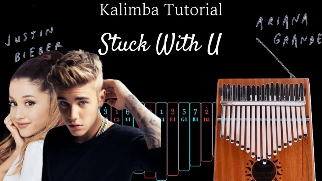 【EASY Kalimba Tutorial】 Stuck with U -  Ariana Grande & Justin Bieber