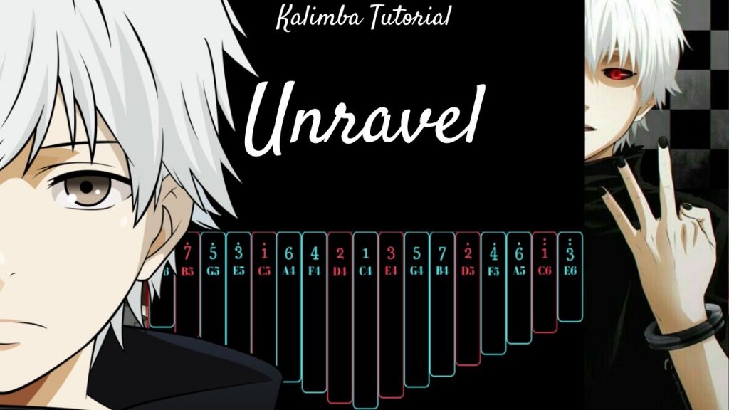 【EASY Kalimba Tutorial】Unravel by Tk from Ling Tosite Sigure/凛として時雨 from Tokyo Ghoul