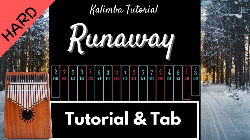 【Advanced Kalimba Tutorial & Tab】AURORA - Runaway
