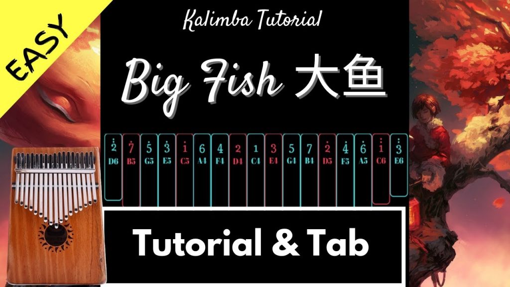 【Easy Kalimba Tutorial & Tab】Big Fish 大鱼 - Zhou Shen 周深