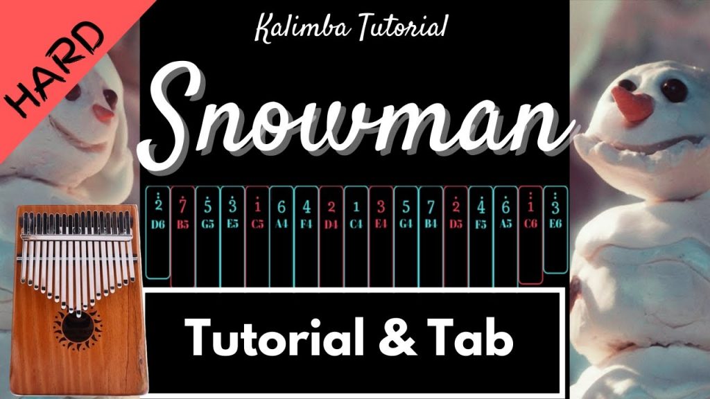 【Hard】Snowman - Sia | Kalimba Tutorial & Tab